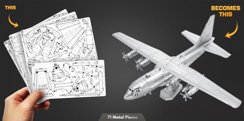 Metal Earth C-130 Hercules 3D Metal Model Kit Fascinations