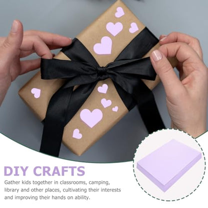 Garneck Origami Paper Sheets Light Purple Decorative Paper for Kids Diy Crafts Folding Printing Scrapbooking Art Projects 8.25 X 11.69 in 100 Sheets