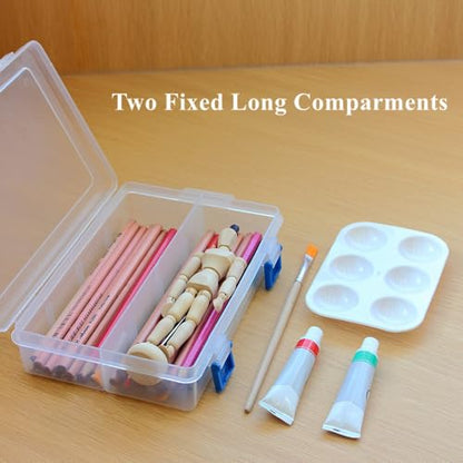 3 Pack Plastic Parts Storage Case and Adjustable Divider Box for Hardware and Craft, 8 Grids, Clear - size: 8 Grids