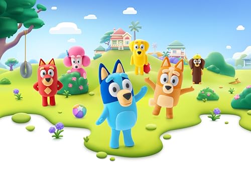 HEY CLAY Air Dry Clay Modeling Magic Clay Kit for Kids 3+, Bluey & Friends - color: Bingo
