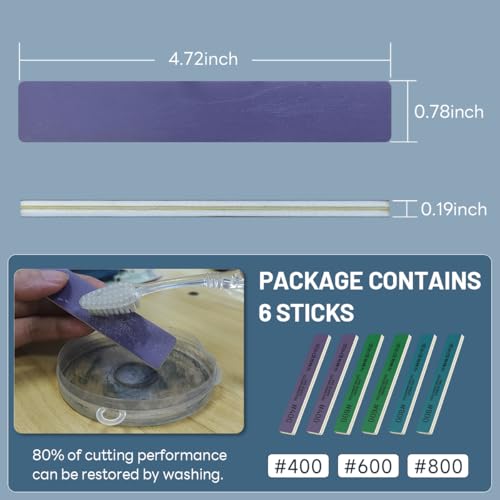 stedi Sanding Sticks, Model Hobby Making Tools, #400#600#800 - style: 6PCS(#400*2+#600*2+#800*2)