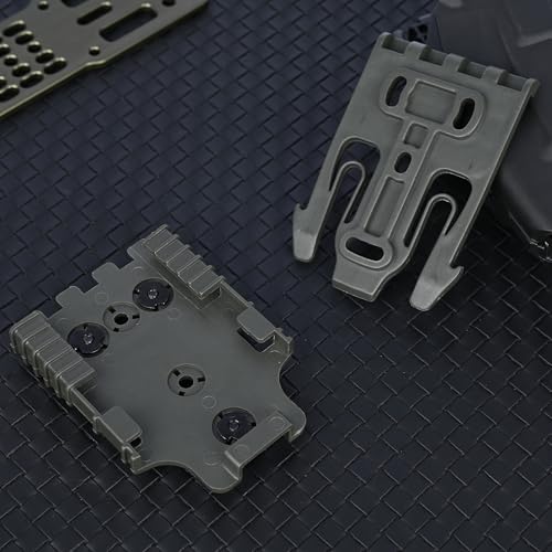 Quick Locking System Kit (QLS Kit), QLS 19 Locking Fork and QLS 22L Receiver Plate for Drop Leg Holster, Duty Belt and Low Ride Universal Belt Loop - color: RG 1-Pack-QLS KIT SET