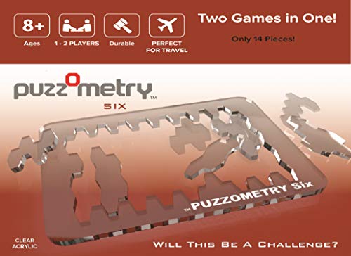 Puzzles (Puzzometry Six) - Puzzometry: The Hardest Puzzle You'll Never Solve. Brainteaser, Logic Puzzle, Brain Teaser. Try All Seven Varieties of Puzzometry! - style: Puzzometry Six