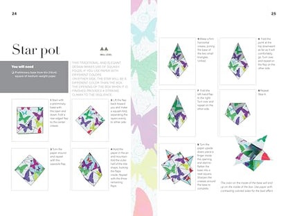 The Ultimate Origami Kit: Master the Art of Paper Folding - Includes: Instruction Book, 100 Pieces of Double Sided Origami Paper