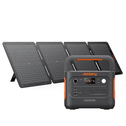 Jackery Solar Generator 1000 v2 and 100W Solar Panel,1070Wh,1500W AC - style: E1000v2+100W
