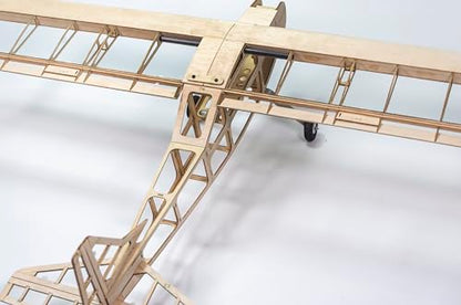 Balsa Wood Airplane Kits T05 Vogee-08 Training Plane, 32" Wingspan Laser Cut Unassembled Flying Model Aircraft to Build, DIY RC Airplane Kit for Adults (KIT Only) - color: Kit Only