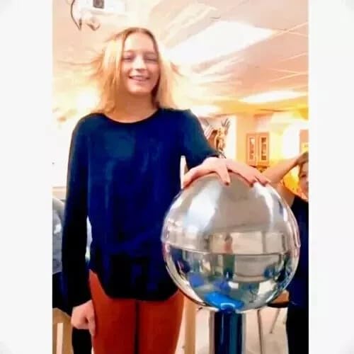 Van De Graaff Motorised Electrostatic Generator, Heavy Motor, with Accessories