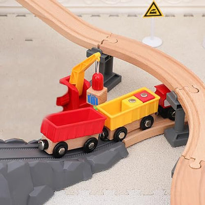 Wooden Train Bridges, Viaduct Bridge, Wooden Train Track Accessories, Wood Train Tracks, Train Tracks Compatible with All Major Brands - style: Viaduct Bridge