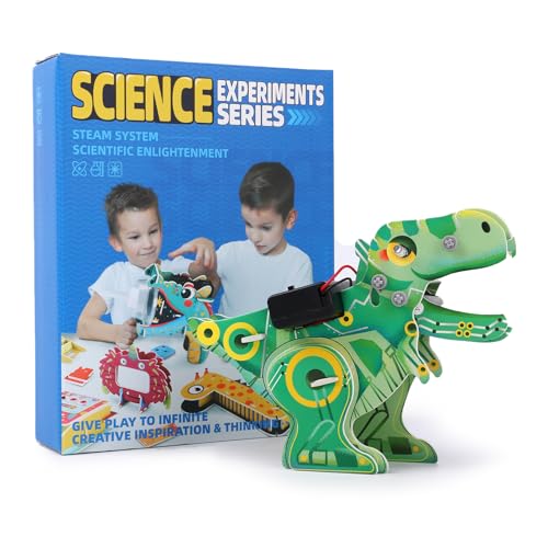 Playnovate Metal Detecting Dino STEM Kit | Electronics Circuit Science Toy for Kids | Light & Sound | Includes QR Engineering Tutorials | Birthday Gifts for Boys & Girls Age 8,9,10,11,12 Years