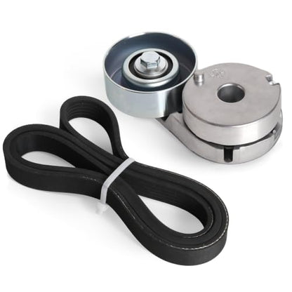 Belt Tensioner and Serpentine Belt Kit #39162 11955JD20A 305396 - size: for Sentra 2007-2012