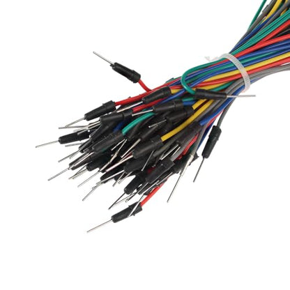Solderless Breadboard 1Pcs 830 Tie Points - 400 Tie Point - 65 Pcs Flexible Breadboard Jumper Wires - color: 1Pcs-830-400TieBreadboard-JumperWire65pcs