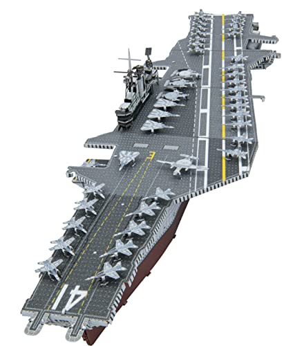 Metal Earth Premium Series USS Midway Aircraft Carrier 3D Metal Model Kit Fascinations - color: Mutli
