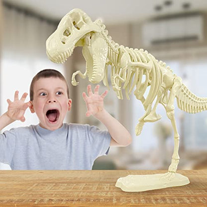 Thames & Kosmos Giant Dinosaur: T. Rex Skeleton Model | STEM Activity | Build a 26-in Long T. Rex Skeleton | Explore Paleontology & Learn Fun Dino Facts | Includes Manual with Step-by-Step Assembly