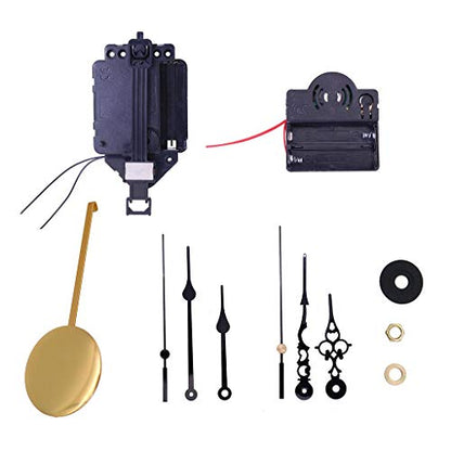 LOVIVER DIY Mechanism Pendulum Movements Replacement Kits W/Chime Music Box Wall Clock Parts
