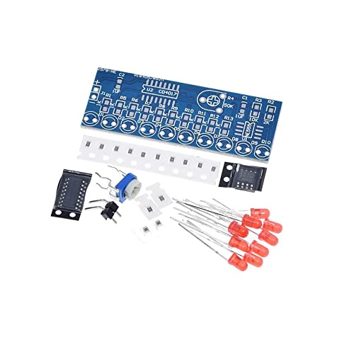 3 Sets of Flowing LED Kit NE555 + CD4017 Flowing Water Lamp Module LED Light DIY Kit Electronic Production Suite(Soldering Required)