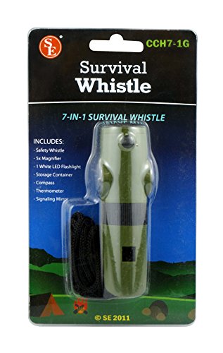 SE 7-IN-1 Green Survival Whistle - CCH7-1G