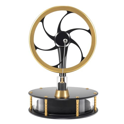Low Temperature Stirling Engine Classroom Teaching Stirling Engine Kit Steam Heat Educational Model Adult Desktop Educational Toys Brass Aluminum Stirling Engine-HZZ92 Pro Black - color: Pro Black