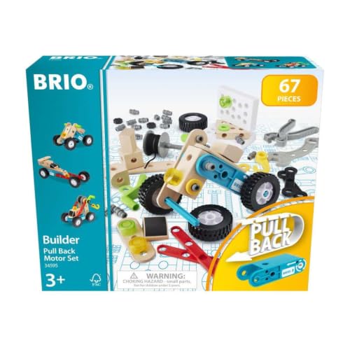 BRIO Builder Pullback Construction Set - Learning, Building and Educational Toys for 3 Year Olds and Up - style: Pullback Set
