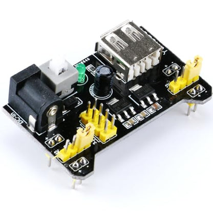 5 Pack 3.3V 5V Power Supply Module for MB102 102 Prototype Breadboard DC 6.5-12V USB Module