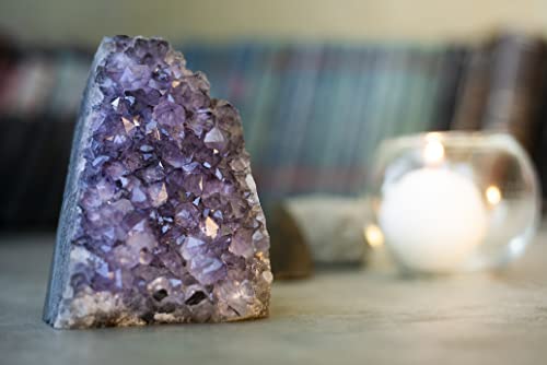 4 to 5 Lb Amethyst Crystal Geode From Uruguay – 4.5" to 9" Height, Natural Large Amethyst Cluster Rock – Crystals and Healing Stones - style: 4 lb to 5 lb