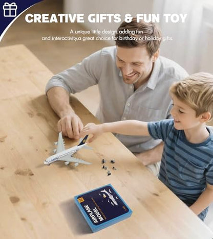 1/400 for Germany A380 Metal Plane Model with Landing Gear Stand - color: 06. Lufthansa