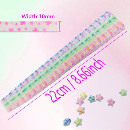 Jtnohx Luminous Origami Star Paper Strips Luminous Origami Four-leaf Clover - color: four-leaf clover
