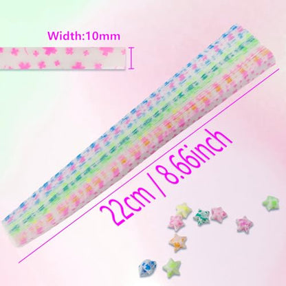 Jtnohx Luminous Origami Star Paper Strips Luminous Origami Four-leaf Clover - color: four-leaf clover