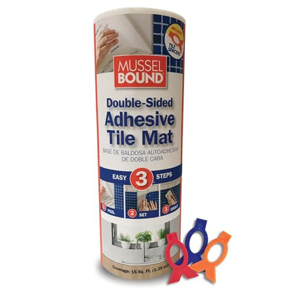 MusselBound® - DIY Starter Kit (up to 15 sq ft) Score, Snap & Stick. Essentials to Tile a Small backsplash