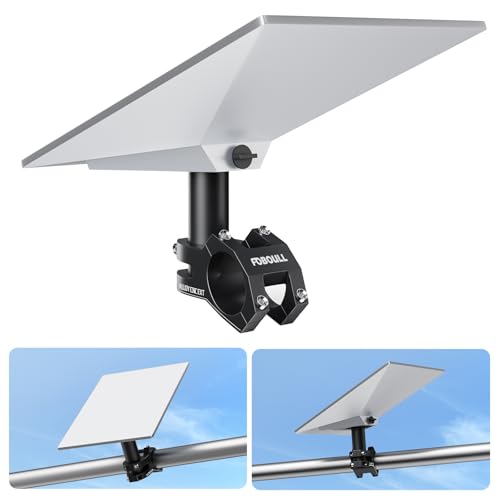 Starlink Mini Mount Kit for RV, Boat, Camper, Ladder & Guardrail - CNC Aluminum Alloy Adjustable Clamp (0.79"-1.38" Pipe Diameter) - Universal Pipe Adapter Compatible with Starlink mini - style: Upright bracket