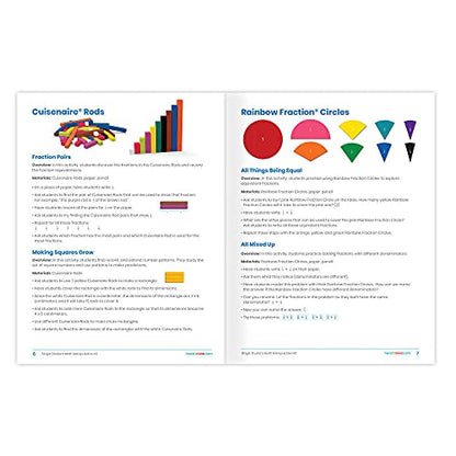 hand2mind Individual Student Manipulative Kit for Kids Ages 8-10, Individual Practice for Kids at Home Or Classroom, Easy to Follow Guide, Math Manipulative Supplies, Homeschool Supplies (Set of 4) - style: Set of 4
