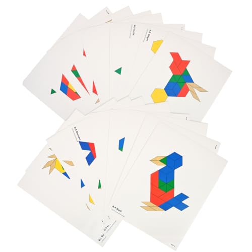 LEARNING ADVANTAGE Pattern Block Cards, Set of 20