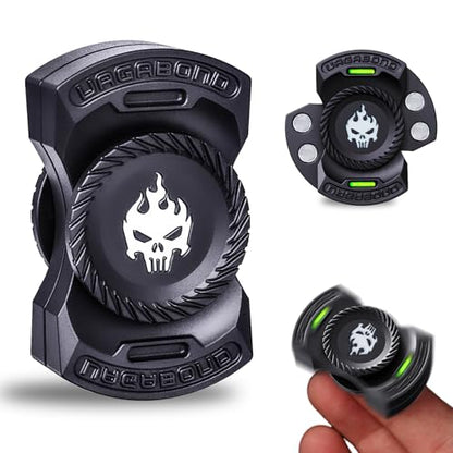Upgraded 3-in-1 Fidget Spinner Toy: Silent Glow Spinner, Slider, Clicker - style: Ethereal Style, Modern Minimalist Design， Industrial Mechanical Aesthetic， Minimalist Professional Style， Hardcore Tech & Cyberpunk Elements