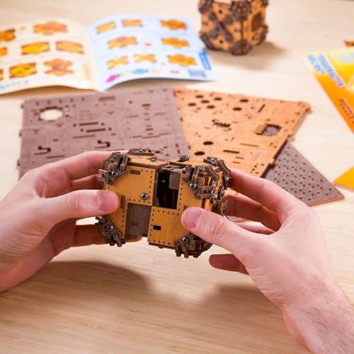 WOODEN.CITY Tesseract's Secret - Wooden Puzzle Box for Adults - 3D Brain Teaser Puzzle Kit - Escape Room in a Box Challenge - Unique Gift for Men & Women - Made in EU - 3D Wooden Puzzles for Adults