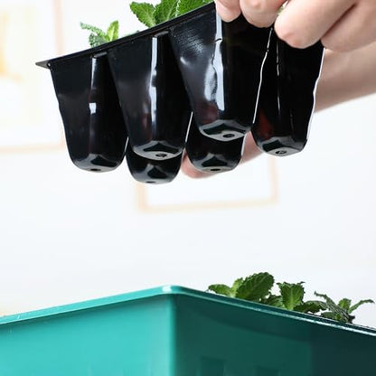 Mr. Pen- Seed Starter Tray Kits, 6.6"x4.6", 10 Set, Total 120 Cells - size: 12-Cells 10-Pack