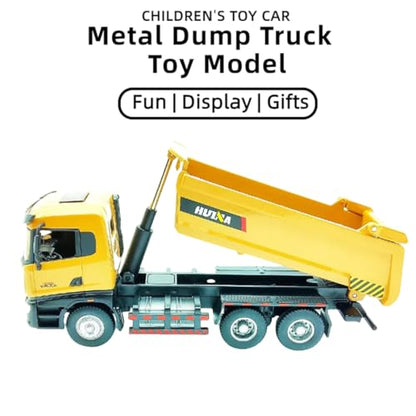 All-Metal Mining Truck Die Cast Model 1:50 Scale - Highly Detailed Construction Toy, Perfect for Collectors and Display, Durable Alloy Material, Ideal Gift - style: Dump Truck model