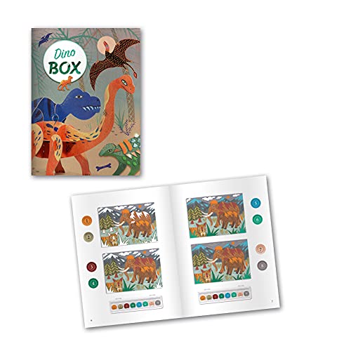 DJECO Dinosaur Crafts Kit - Paint, Scratch, Build & More for Home, School or Gifts - Fun & Creative for Family & Friends, Educational Craft Kit, Multi- Activitiy for Kids 6+