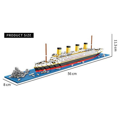 Titanic Architecture Micro Building Blocks Model Kit for Adults Age of 14+