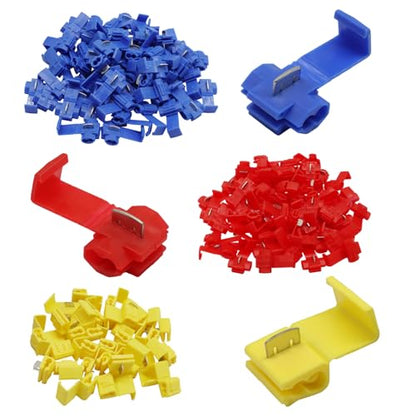 150 Pcs Quick Splice Wire Connector Assortment, 22-10 AWG - size: Kit-150