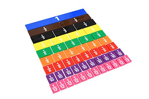 LEARNING ADVANTAGE Fraction/Decimal Tiles, Set of 51