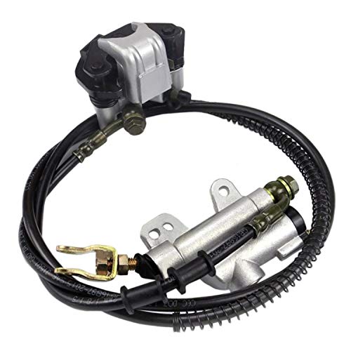 Rear Axle Assembly Complete Wheel Hub Kit and 6" Wheel Tires With Rim & Brake Assembly & T8F Chain for Go Kart Quad Trike Drift Bikes