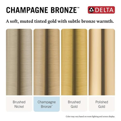 Delta Saylor 14 Series Single-Function Valve Trim Kit, Brushed Gold Handle Set for Shower Faucet System, Champagne Bronze T14035-CZ (Valve Not Included) - color: Champagne Bronze