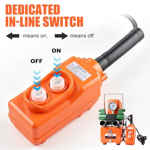 HZLZRZ Mini Double Acting Electric Hydraulic Pump with CR-400 Connector - style: HZED—700C