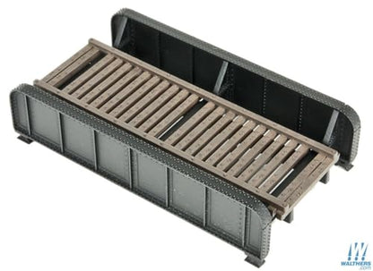 Walthers Cornerstone HO Scale 30' Single-Track Railroad Through Girder Bridge - Kit Train Collectable Train - style: 30' Single-Track Railroad Through Girder Bridge