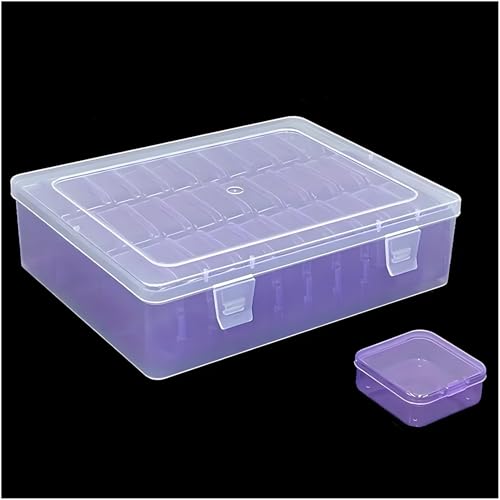 31-Piece Purple Inner Box Organizer for Embroidery - color: Purple