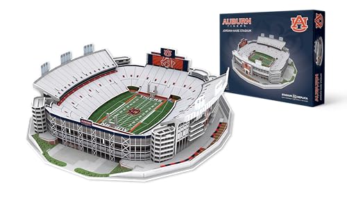 Pro Lion 3D Jigsaw Puzzle of Jordan-Hare Stadium - 82 Pieces | 2 Hour Build Time | Home of Auburn Tigers | NCAA College Football Gifts for Boys, Men & Kids Aged 8 & Up | Games for Tiger Fans - color: Home of Auburn Tigers