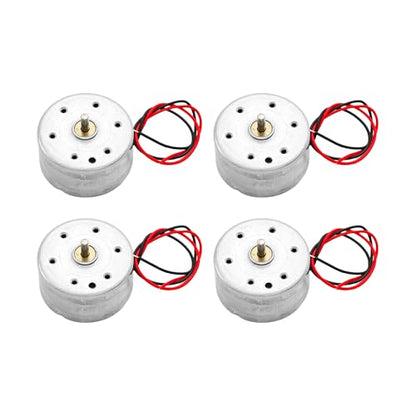 4PCS Mini DC Motor 3.7V 8500RPM Electric Motor Kit for DIY Projects, Wind Turbine Generator, Educational Science Experiments, School Learning Supplies - size: 8500RPM