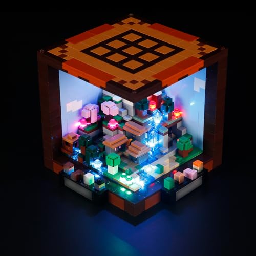 LED Light Kit for Lego 21265 The Crafting Table Set,Compatible with Lego 21265 Building Blocks Model(Not Include Blocks Set) - style: 21265 The Crafting Table Set