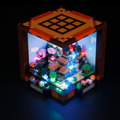 LED Light Kit for Lego 21265 The Crafting Table Set,Compatible with Lego 21265 Building Blocks Model(Not Include Blocks Set) - style: 21265 The Crafting Table Set