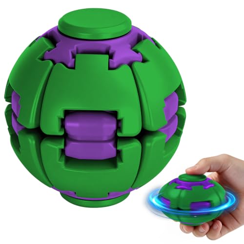 3D Printed Gear Fidget Spinner Toy, Mechanical Kinetic Desk Toy, Portable Sensory Fidget Gadget, Metal EDC Desk Accessory, Creative Office Gift, Cyber Green - color: Cyber Green