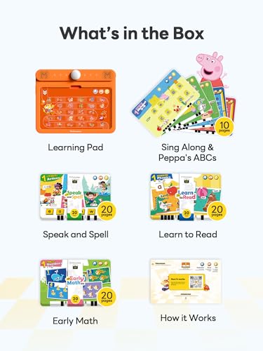 Think Academy Interactive Learning Pad with Flash Cards for Kids Ages 3-5
